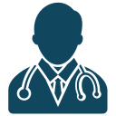 Experienced dentist icon representing professional dental care and consultation in Indore